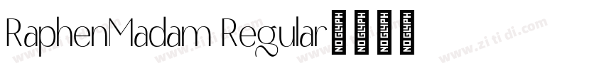 RaphenMadam Regular字体转换